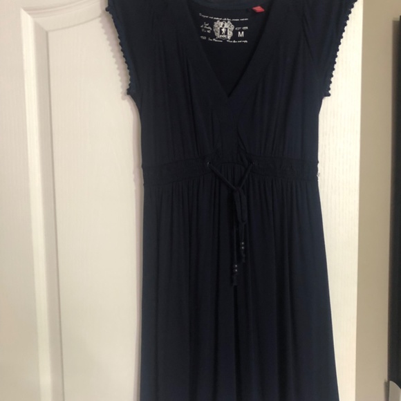 Esprit, navy blue jersey dress - Picture 2 of 5